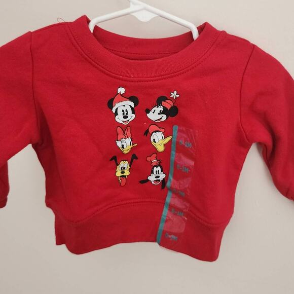 new mickey and friends Christmas baby sweater size 0-3 months - Picture 1 of 4